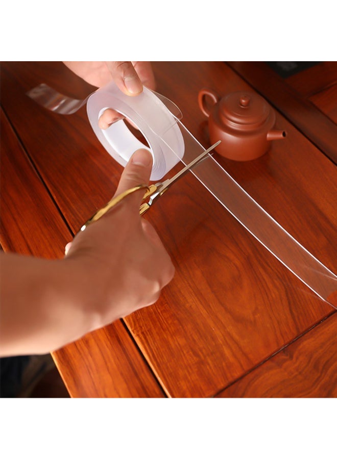 Double-Sided Reusable Adhesive Silicone Tape Clear - Image 2