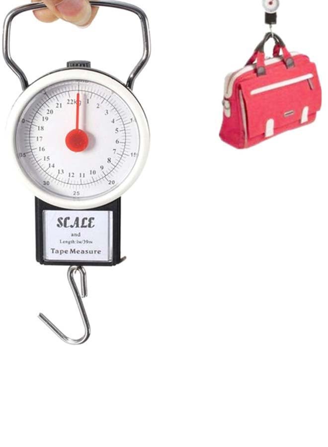 Portable Luggage Hook Scale White/Silver/Black - Image 3