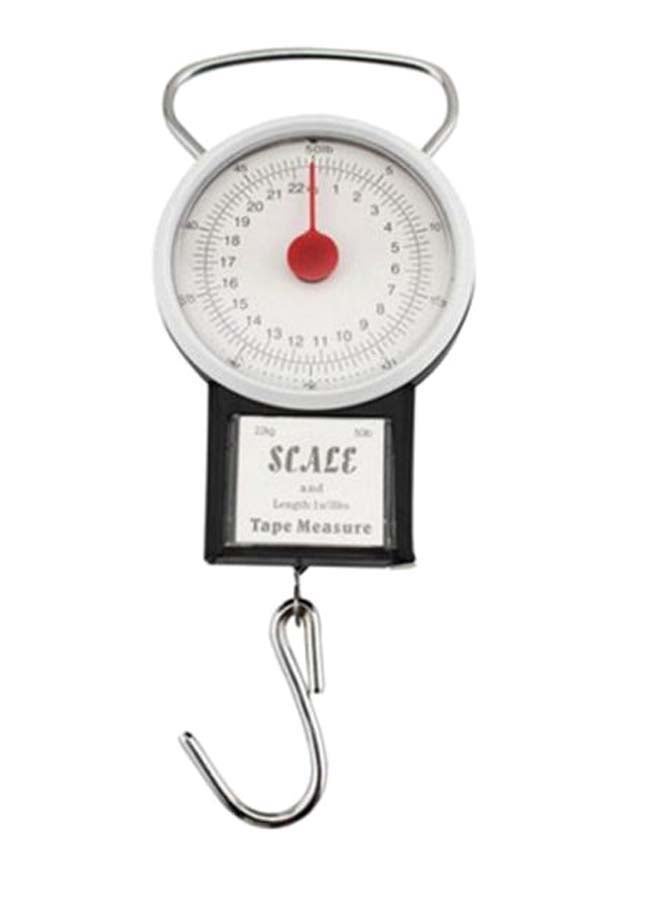 Portable Luggage Hook Scale White/Silver/Black - Image 1