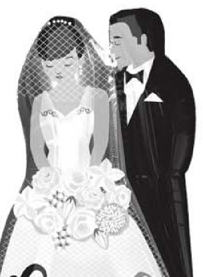 Anagram Couple Marriage Decorative Balloon 34inch  - Image 2