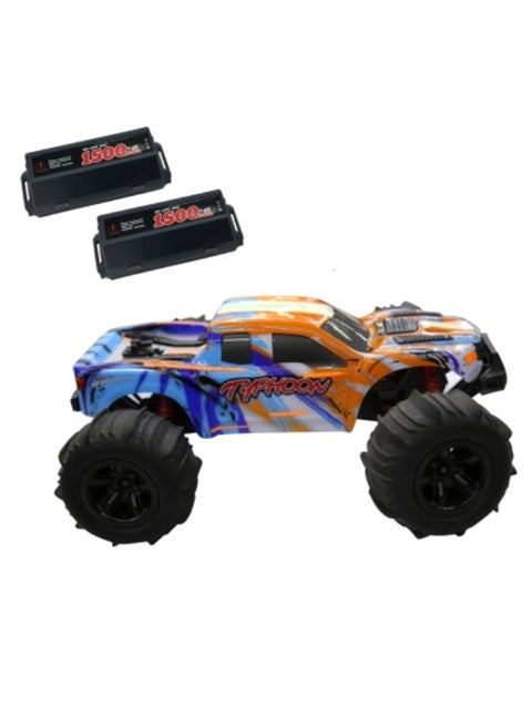 Hobbyway Typhoon High Speed Monster Remote Control Racing Car For Kids, Multicolour ‎38 x 28 x 10cm