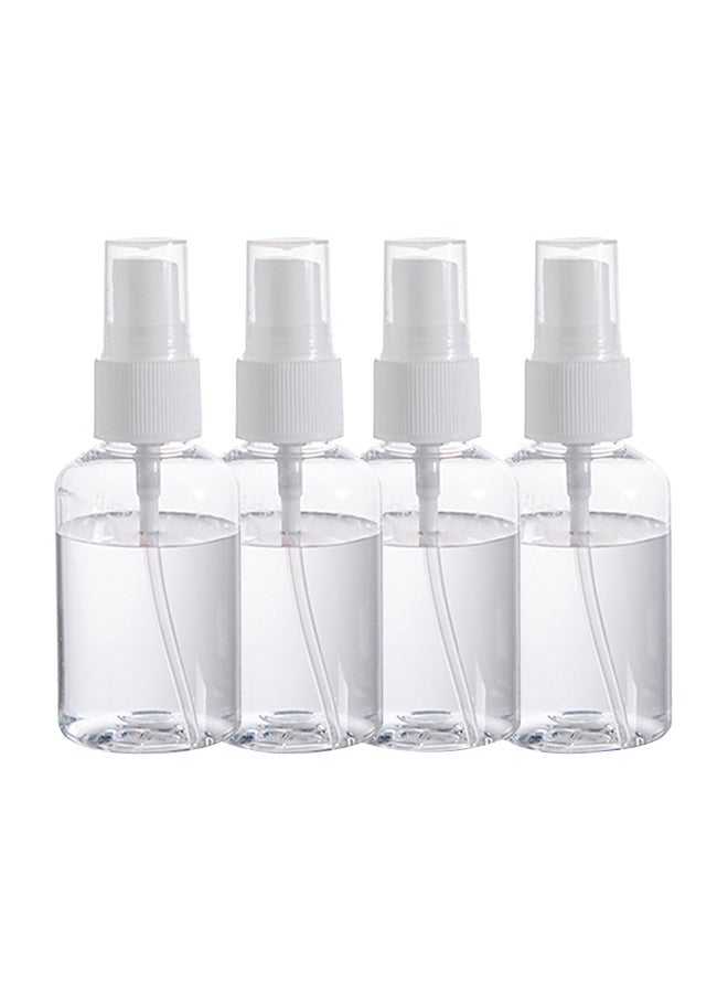 4-Piece Fine Mist Plastic Spray Bottle Clear 22 x 14 x 13cm - Image 1