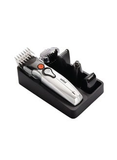 6-in-1 Rechargeable Hair Clipper Black/Silver