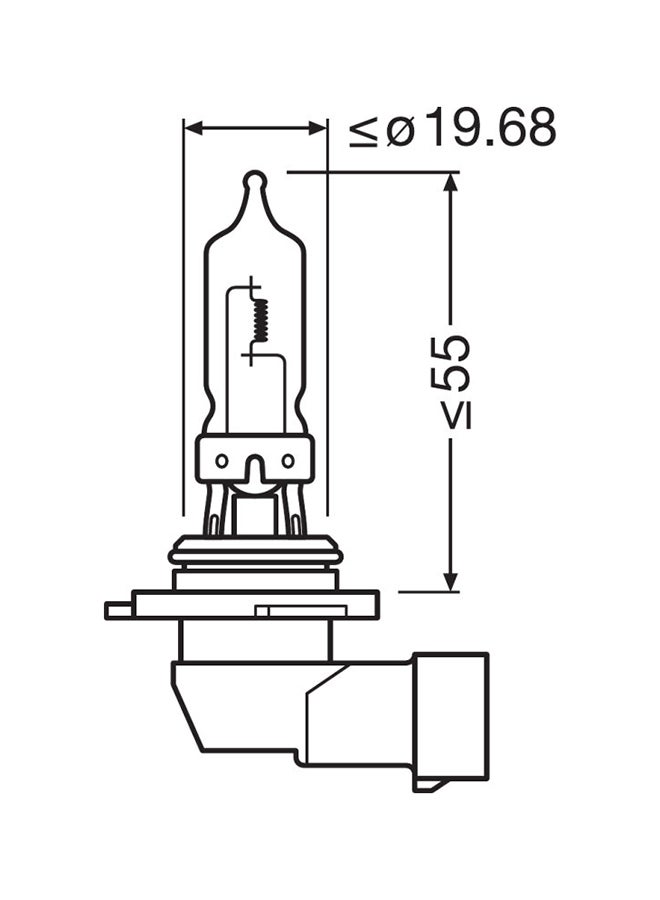 أوسرام مصباح سيارة Hb3 12 فولت بقدرة 100 وات طراز 69005Cbb  - Image 2