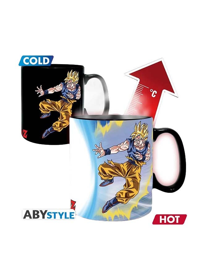 DBZ Goku And Buu Heat Changing Mug Multicolour 460ml