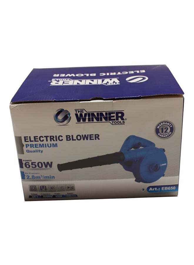 Winner 650 Watt Electric Air Blower Blue - Image 3