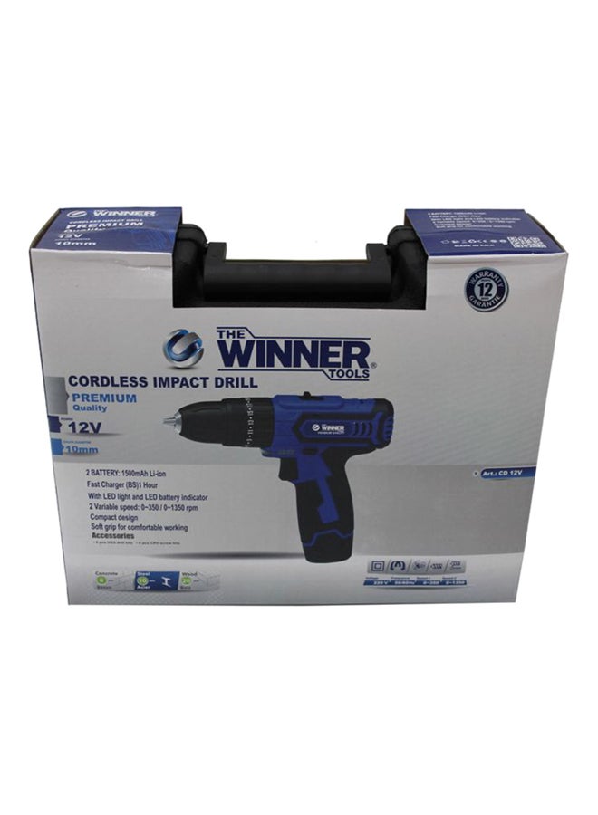 وينر مثقاب صدمات لاسلكي أزرق - Image 3