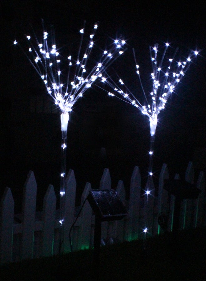 2-Piece Solar Fireworks Tree Light Set With Sensor White 90centimeter - Image 3