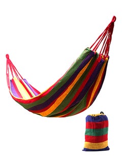 Generic Striped Garden Hammock Red 280 x 80mm  - Image 1