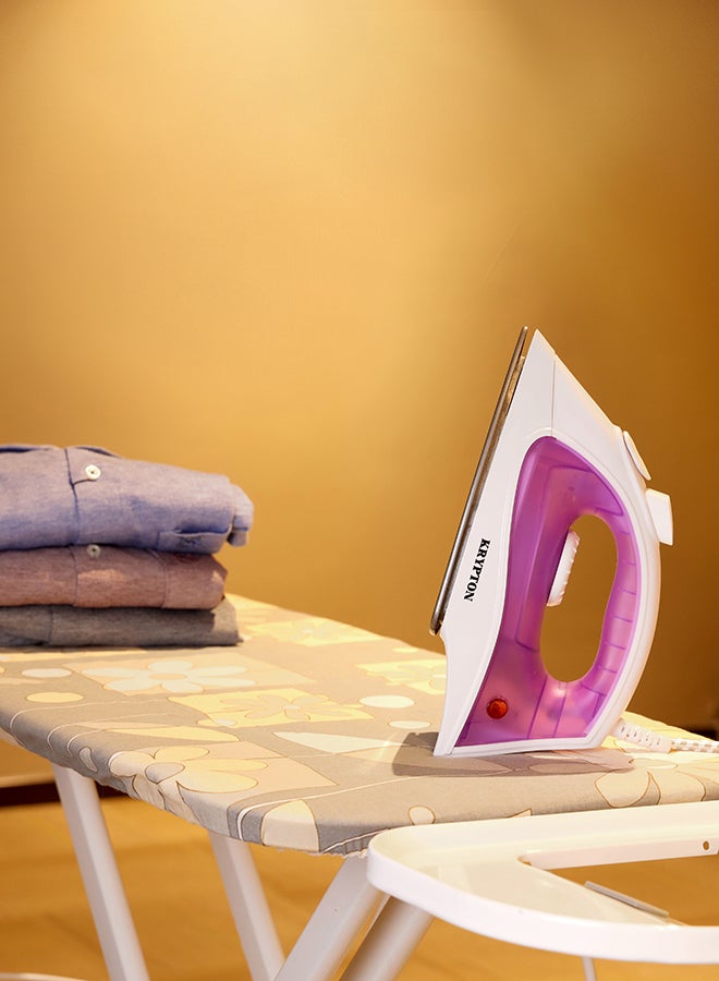 KRYPTON - Powerful Non-Stick Soleplate Iron With Self Clean Function And Variable Steam Control 1200 W KNSI6071 White/Purple - Image 1