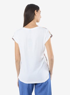 R&B Printed Top With Round Neck And Short Sleeves Multicolour  - Image 2