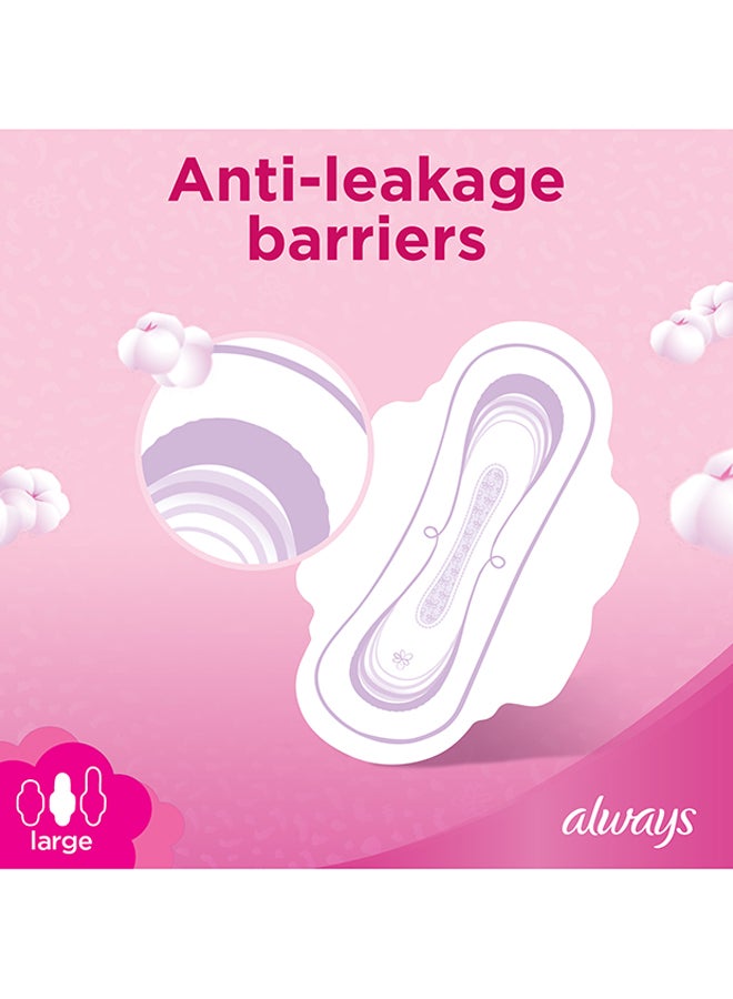 Always - Cotton Soft Ultra Thin, Large Sanitary Pads With Wings, 8 Count Long - Image 1
