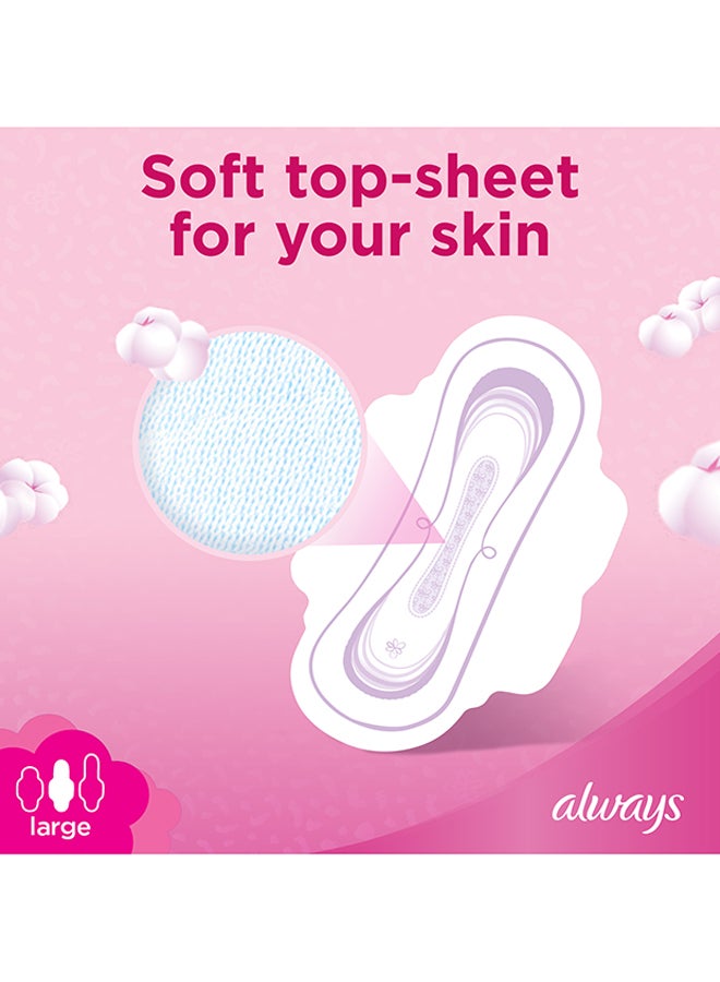 Always - Cotton Soft Ultra Thin, Large Sanitary Pads With Wings, 8 Count Long - Image 1