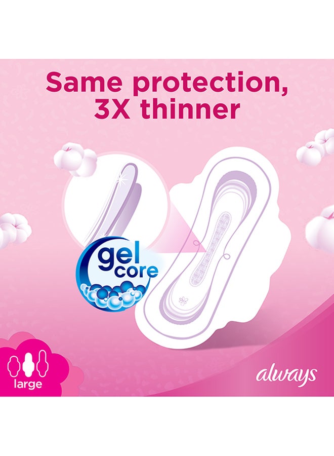 Always - Cotton Soft Ultra Thin, Large Sanitary Pads With Wings, 8 Count Long - Image 1