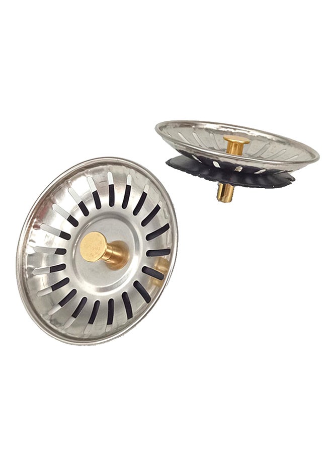 Pool Filter Sink Drainer Silver 8cm - Image 1