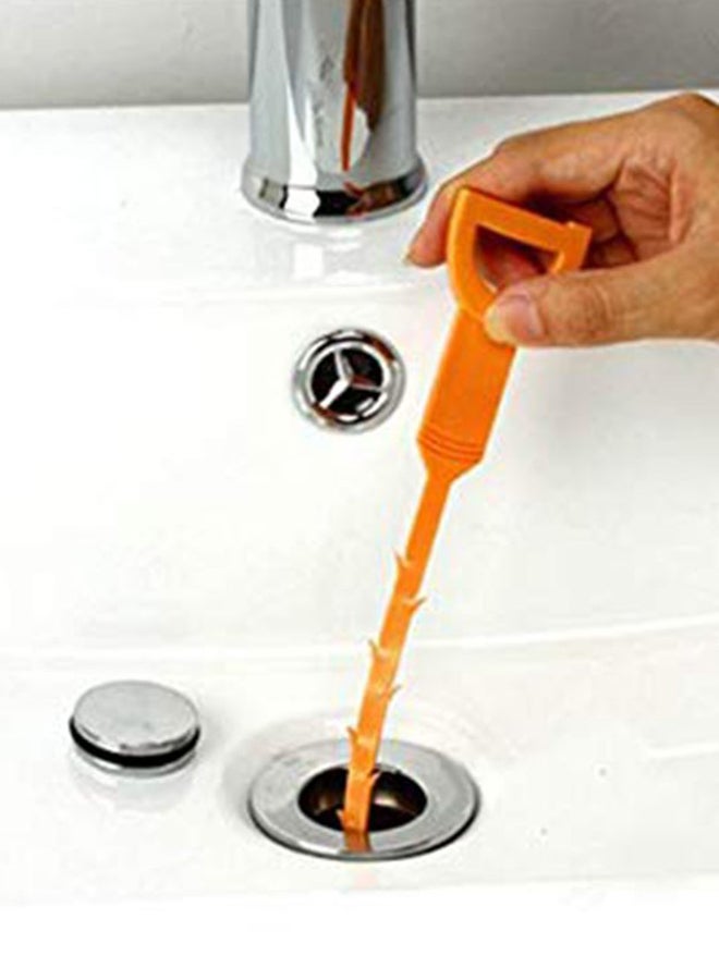 Hair Drain Clog Cleaning Tool Orange 19.6inch  - Image 3