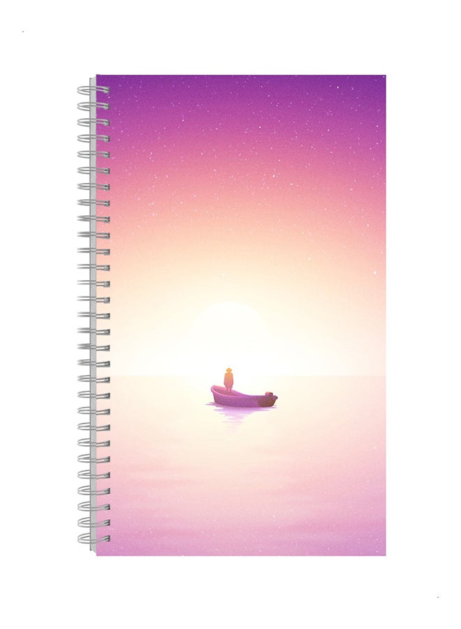 Generic A4 Spiral Notebook Pink/Beige 