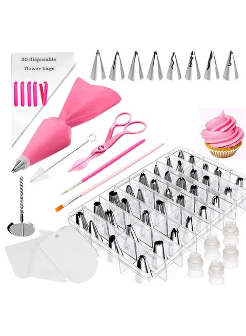 84-Piece Cake Decorating Set Silver