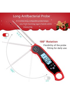 AMERTEER Read Meat Thermometer Red 10 x 15centimeter  - Image 3