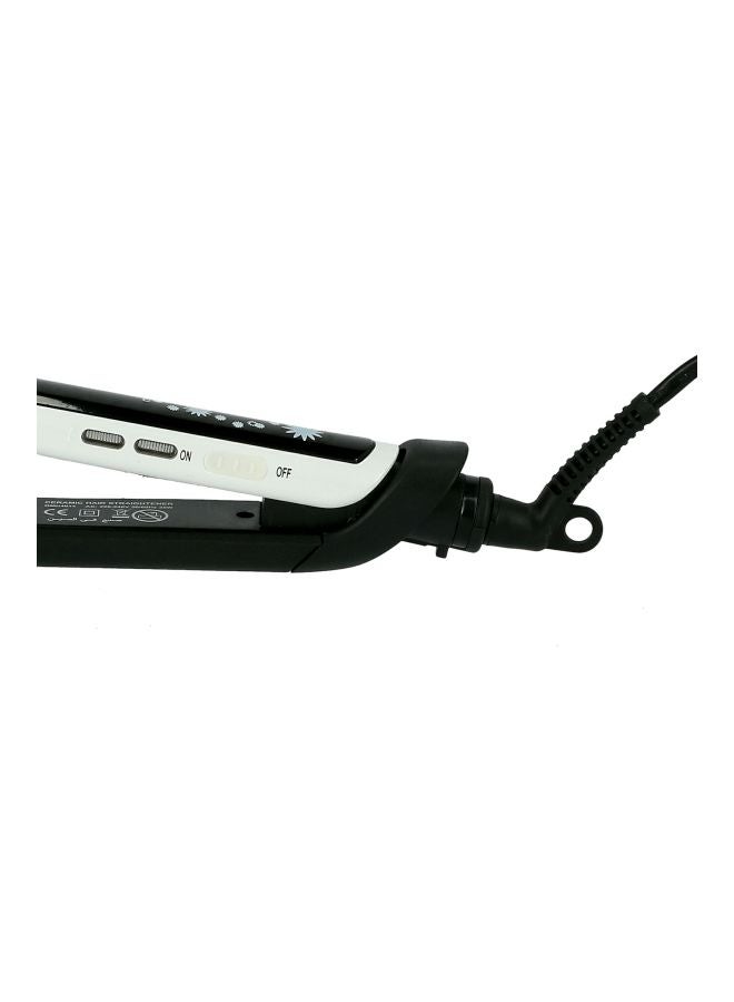 Olsenmark Hair Straightener With Ceramic Coated Plate Black/White  - Image 3