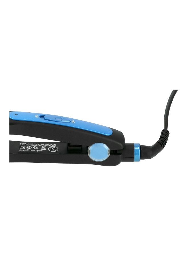 Olsenmark Hair Straightener With Ceramic Coated Plate Black/Blue 400grams - Image 2