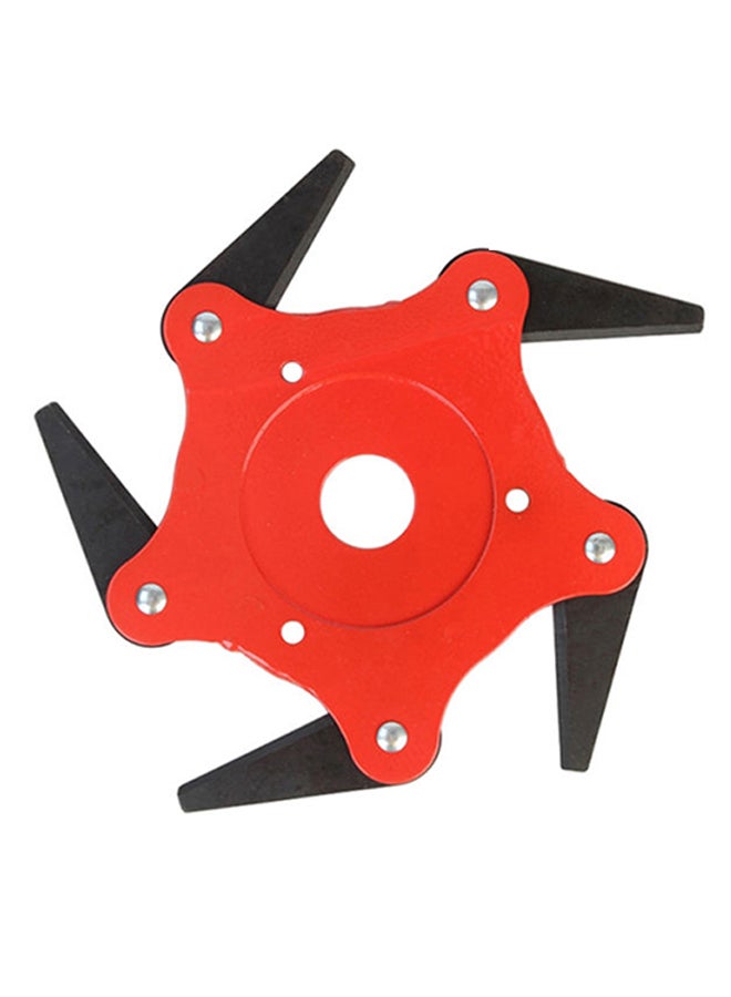 Generic 5-Leaves Grass Trimmer Mower Head Red/Black 
