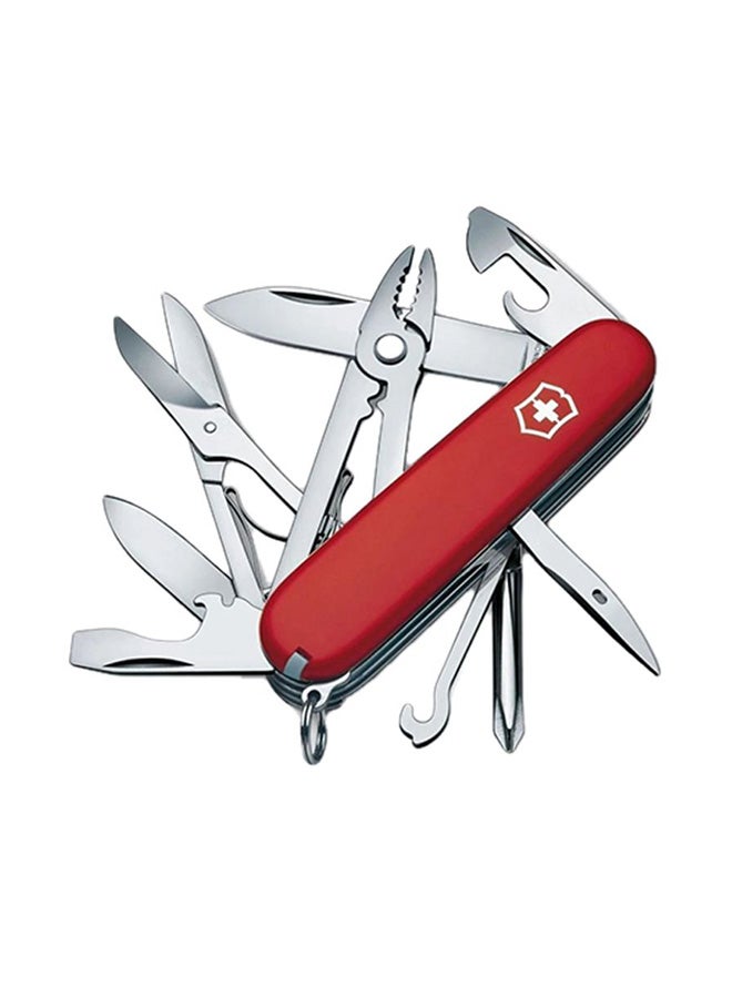 Victorinox Swiss Army Knife And Deluxe Tinker Knife Red/Silver 4inch - Image 1