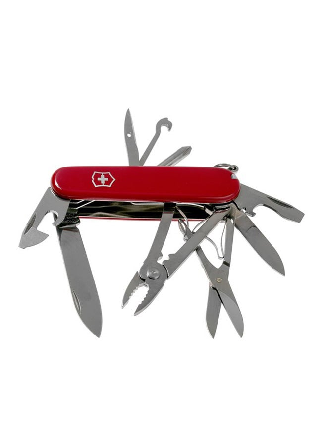 Victorinox Swiss Army Knife And Deluxe Tinker Knife Red/Silver 4inch - Image 2