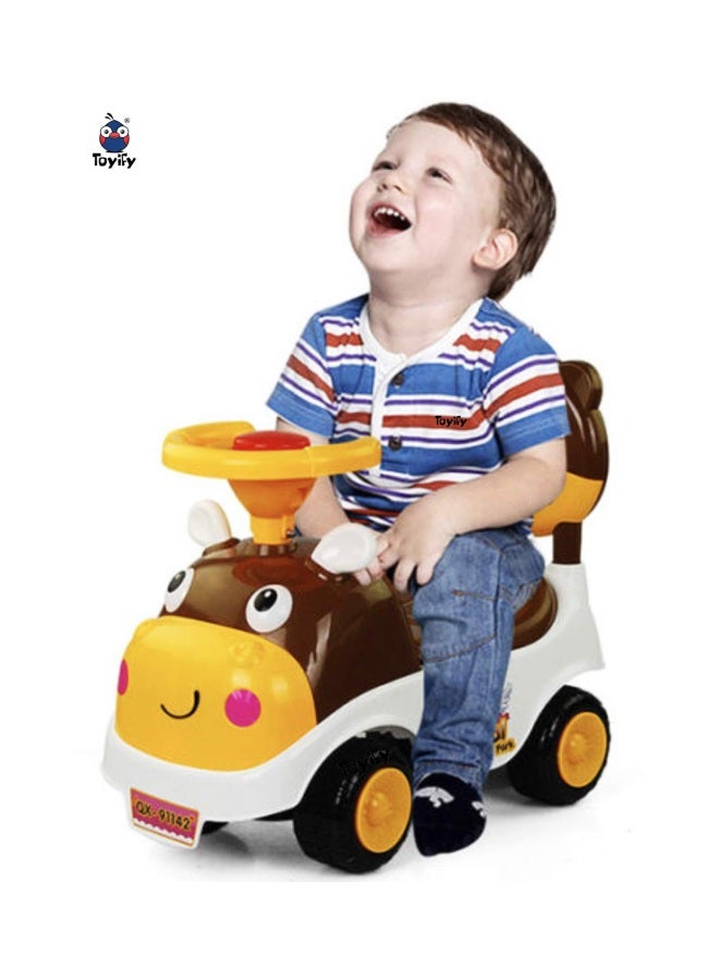 كونكسينج دمية للركوب بتصميم بقرة طراز QX-3378-1 51x26x27سم - Image 2