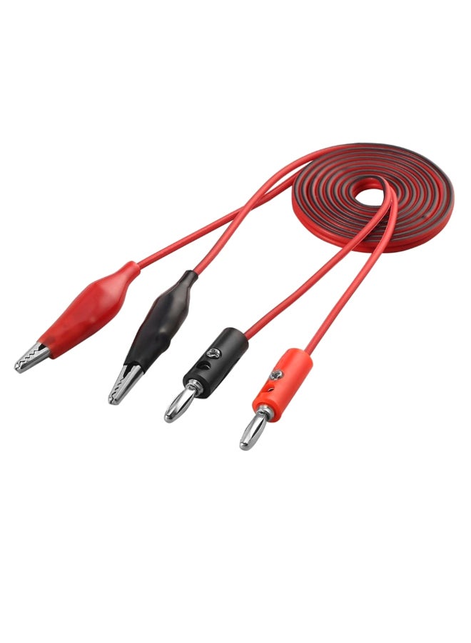 Test Leads Clip Pin Banana Plug Cable Red/Black  - Image 3