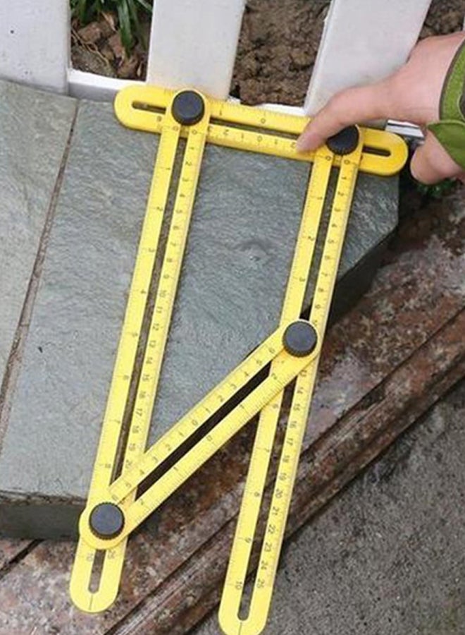 Generic Folding Positioning Ruler Yellow/Black  - Image 2