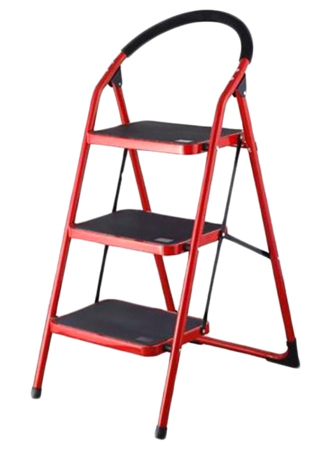 Top Fit 3 Steps Ladder Red/Black 100centimeter 