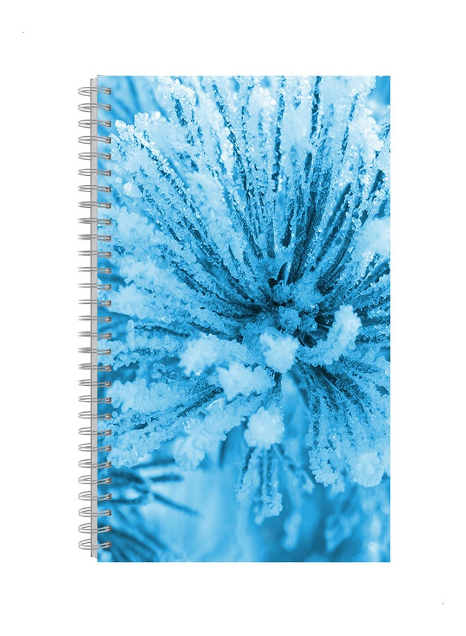 A4 Spiral Notebook Blue/White