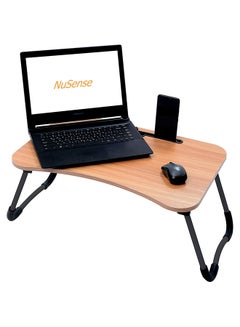 NuSense Multi-Purpose Laptop Table With Dock Stand Beige/Black  - Image 3