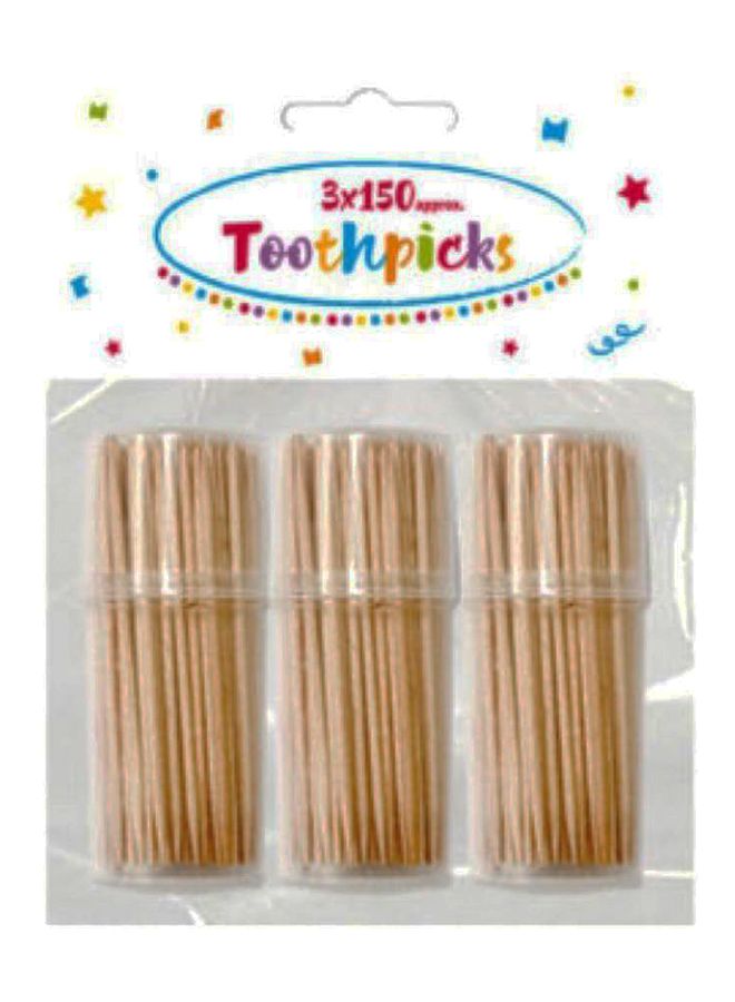 Procos Pack Of 3 Wooden Toothpicks - Image 1