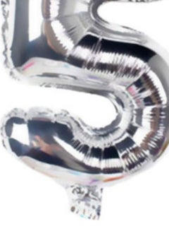 Procos No. 5 Numeral Foil Balloon 33cm  - Image 2