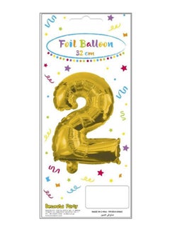 Procos No. 2 Numeral Foil Balloon 32cm  - Image 1