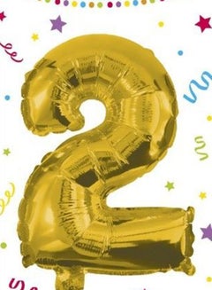 Procos No. 2 Numeral Foil Balloon 32cm  - Image 2