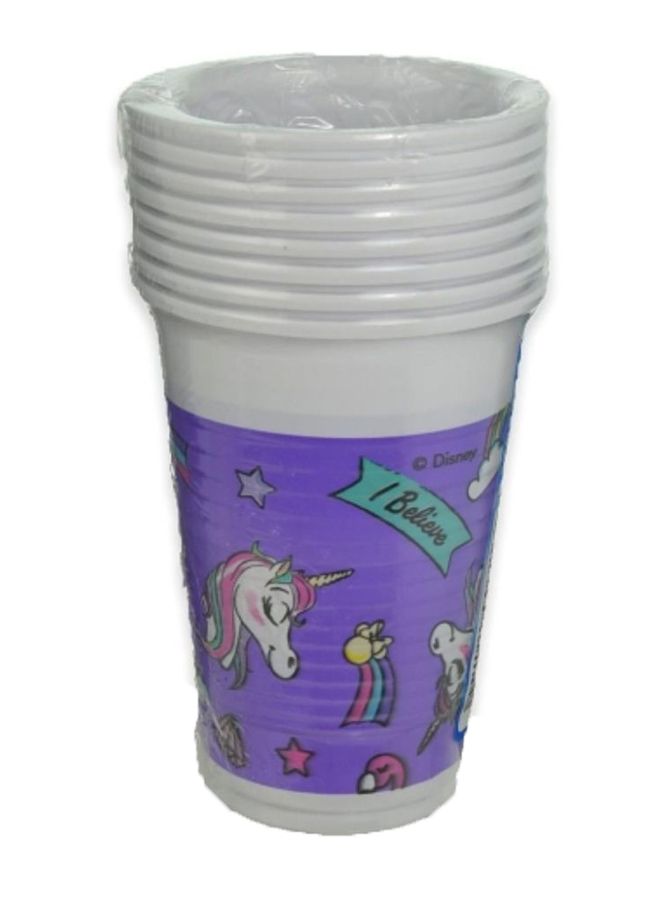 Procos 8-Piece Minnie Unicorn Printed Cup Set 200ml - Image 1