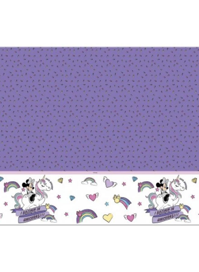 Procos Minnie Unicorn Printed Table Cover 120 x 180cm - Image 2