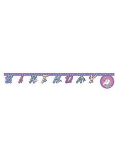 Procos Minnie Unicorn Printed Happy Birthday Banner  - Image 2