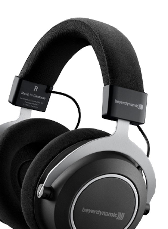 بيير ديناميك سماعة رأس أميرون تعمل بتقنية البلوتوث بتصميم يغطي الأذن أسود/فضي - Image 2