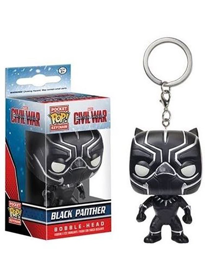 سلسلة مفاتيح بتصميم شخصية بلاك بانثر