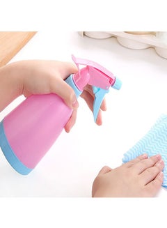 Generic Refillable Empty Cleaning Spray Bottle With Trigger Blue/Pink 8 x 27centimeter  - Image 2
