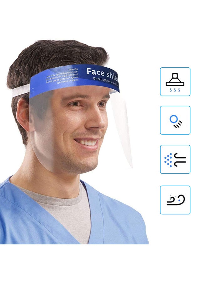 Splash Protection Transparent Full Face Shield - Image 3