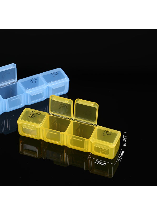 Generic Weekly Prescription Medicine 28-Slot Case Pill Organizer  - Image 3