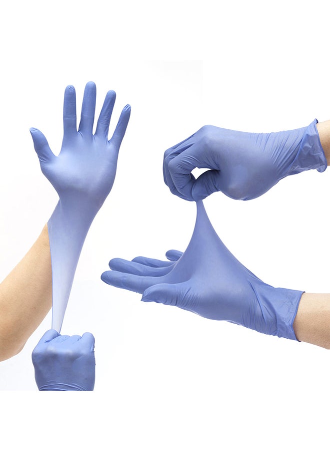 Pair Of 50 Powder-Free Sterile Food Grade Disposable Gloves Purple L - Image 3