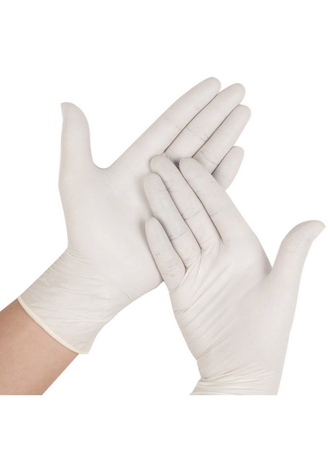 Pair Of 50 Powder-Free Sterile Food Grade Disposable Gloves White L - Image 3