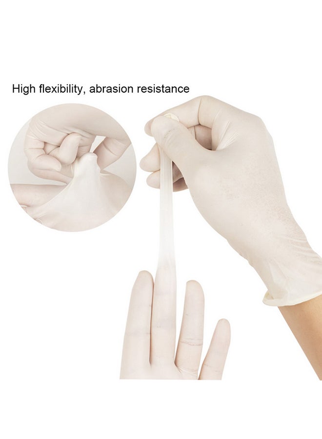 Pair Of 50 Powder-Free Sterile Food Grade Disposable Gloves White M  - Image 3