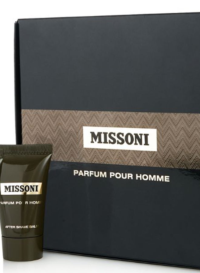 ميسوني - طقم هدايا بارفان بور أوم (EDP 5ml, Shower Gel 25ml & After Shave Balm 25ml) - Image 1